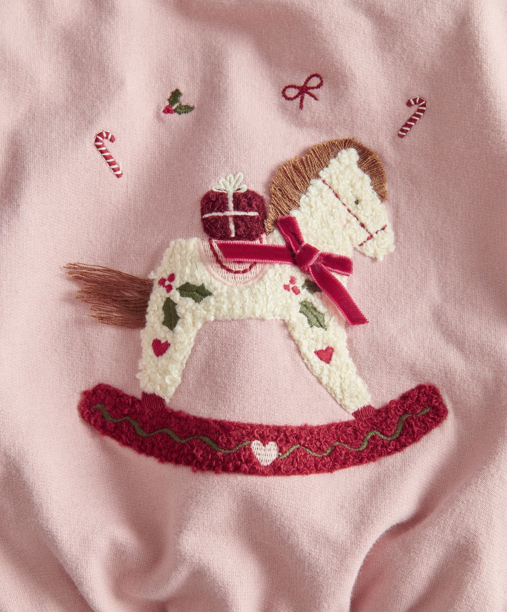 Mamas &amp; Papas Christmas Rocking Horse Sweatshirt