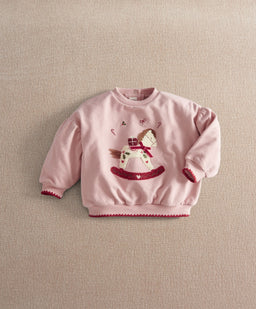Mamas & Papas Christmas Rocking Horse Sweatshirt