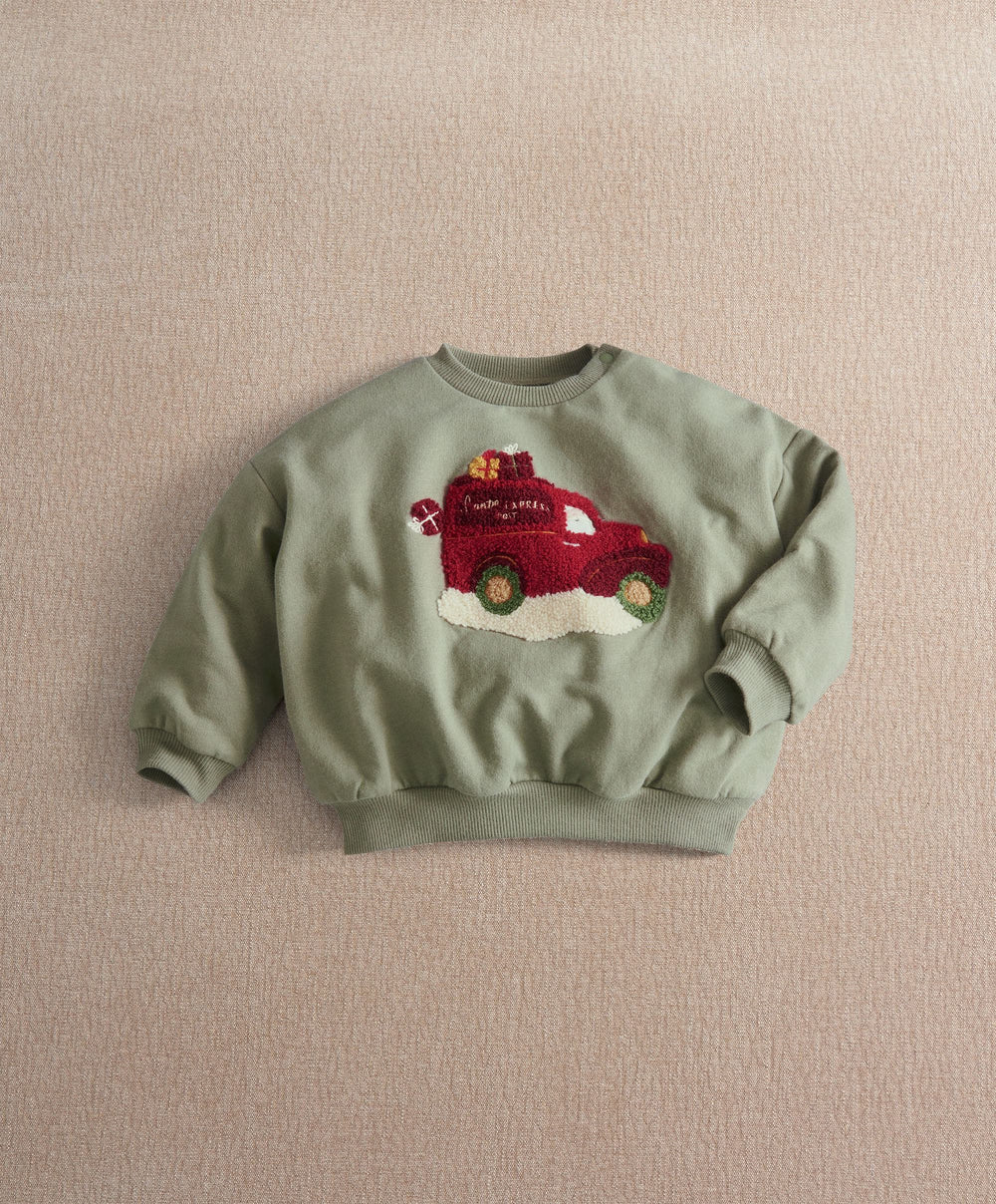 Mamas &amp; Papas Christmas Santa Delivery Van Sweatshirt