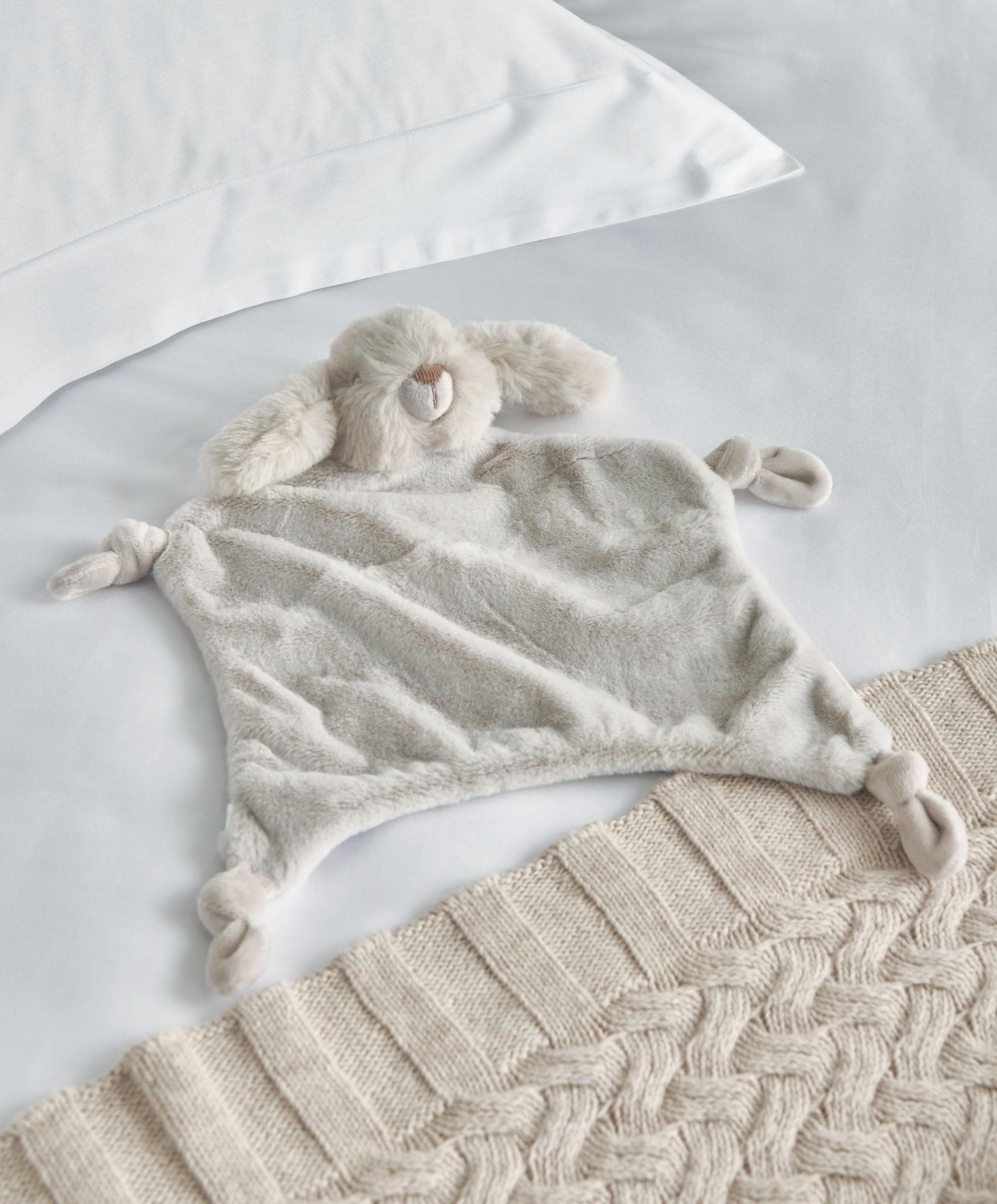 Baby Blanket Grey Bunny Comforter My 1st Years Grey Bunny Rabbit