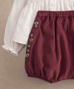 Mamas & Papas Corduroy Bloomer & Top Set