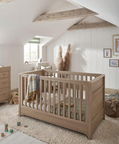 Mamas & Papas Cot Beds Barton Cotbed - Natural/Oak
