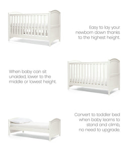 Mamas & Papas Cot Beds Flyn Cotbed - White