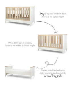 Mamas & Papas Cot Beds Harwell Cotbed - White