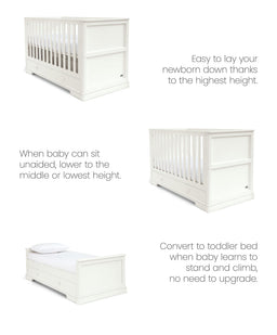 Mamas & Papas Cot Beds Oxford Cotbed - White