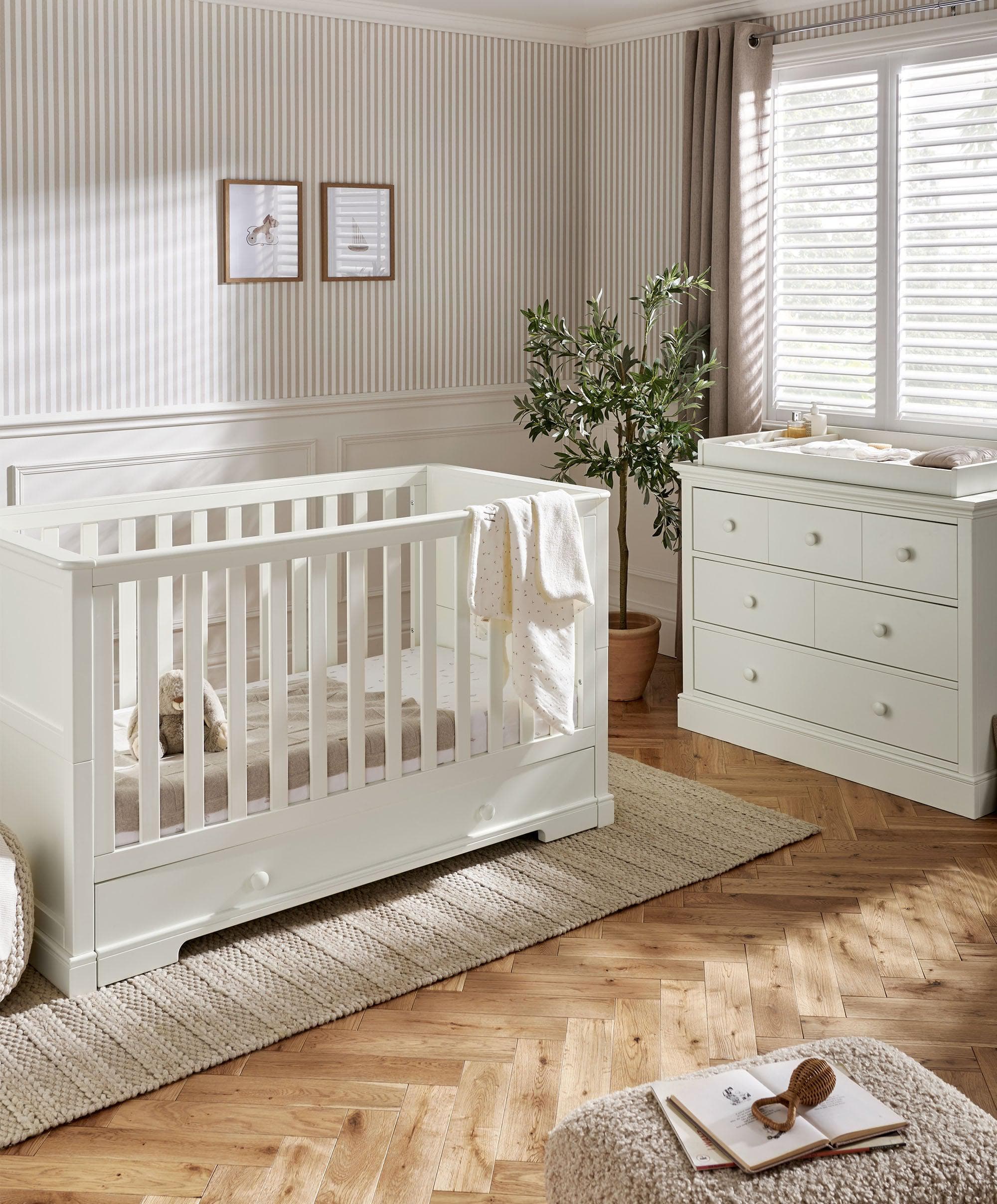 Oxford 2 Piece Cotbed Set Dresser Changer