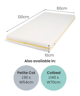 Mamas & Papas Cot Mattresses Essential Airflow Pocket Spring Small Cotbed and Cot Mattress
