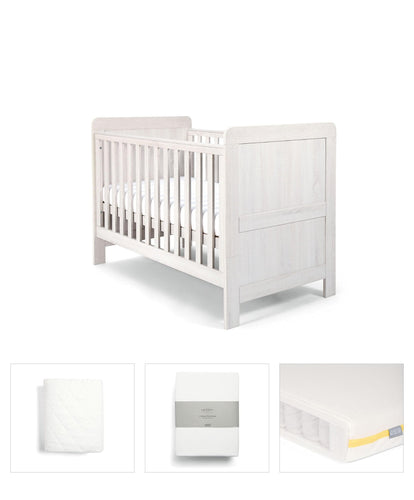 Mamas & Papas Cotbed Bundles Atlas Cotbed Bundle (4 Piece) - Nimbus White