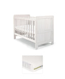Mamas & Papas Cotbed Bundles Atlas Cotbed & Premium Pocket Spring Mattress Bundle - Nimbus White
