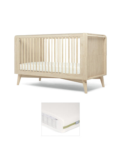 Mamas & Papas Cotbed Bundles Coxley Cotbed & Premium Pocket Spring Mattress Bundle - Natural