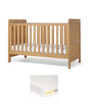 Mamas & Papas Cotbed Bundles Esna Cotbed & Essential Airflow Pocket Spring Cotbed Mattress Bundle - Rattan