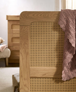 Mamas & Papas Cotbed Bundles Esna Cotbed & Premium Pocket Spring Cotbed Mattress Bundle - Rattan