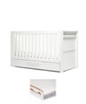 Mamas & Papas Cotbed Bundles Franklin Cotbed & Luxury Hybrid Twin Mattress Bundle - White Wash