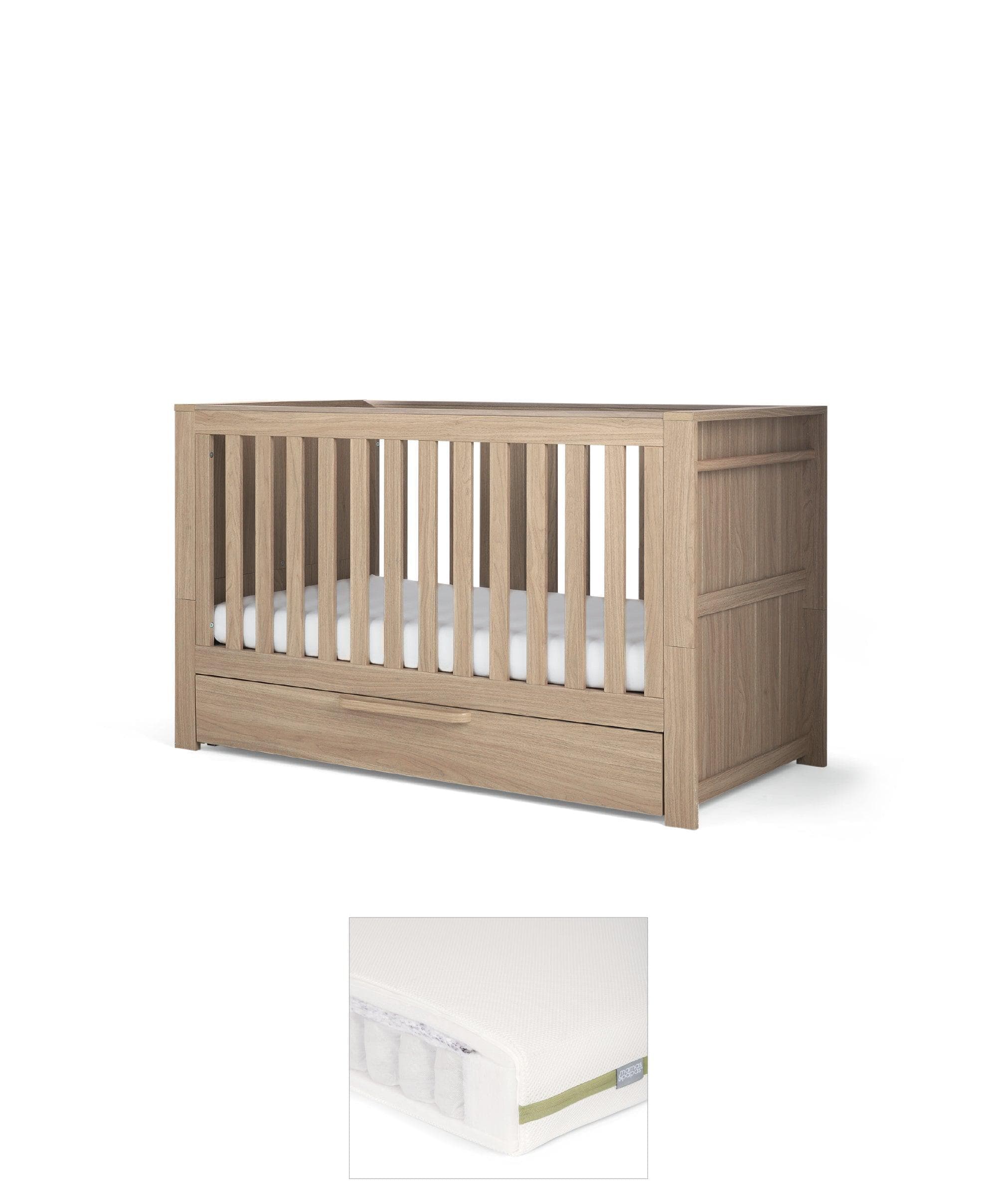 Franklin Cotbed Premium Pocket Spring Mattress Bundle Oak