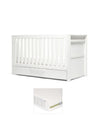 Mamas & Papas Cotbed Bundles Franklin Cotbed & Premium Pocket Spring Mattress Bundle - White Wash