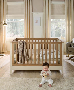Mamas & Papas Cotbed Bundles Harwell Cotbed & Luxury Hybrid Twin Mattress Bundle - Cashmere