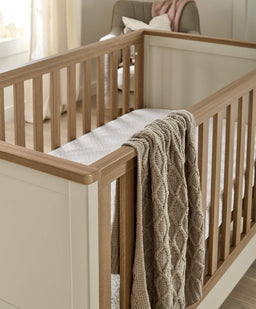 Mamas & Papas Cotbed Bundles Harwell Cotbed & Luxury Hybrid Twin Mattress Bundle - Cashmere