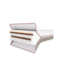 Mamas & Papas Cotbed Bundles Litton Cotbed with Luxury Hybrid Twin Cotbed Mattress - Washed Oak