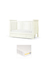 Mamas & Papas Cotbed Bundles Mia Cotbed & Premium Micro Motion Mattress Bundle - White
