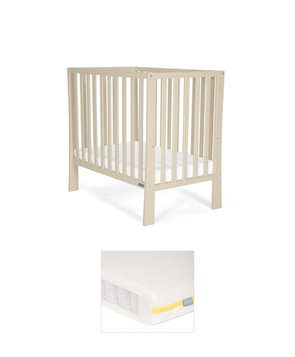 Mamas & Papas Cotbed Bundles Petite Cot Bundle with Essential Pocket Spring Mattress - Cashmere