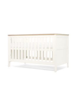 Mamas & Papas Cotbed Bundles Wedmore 3 Piece Cotbed Range with Premium Dual Core Mattress - White/Oak