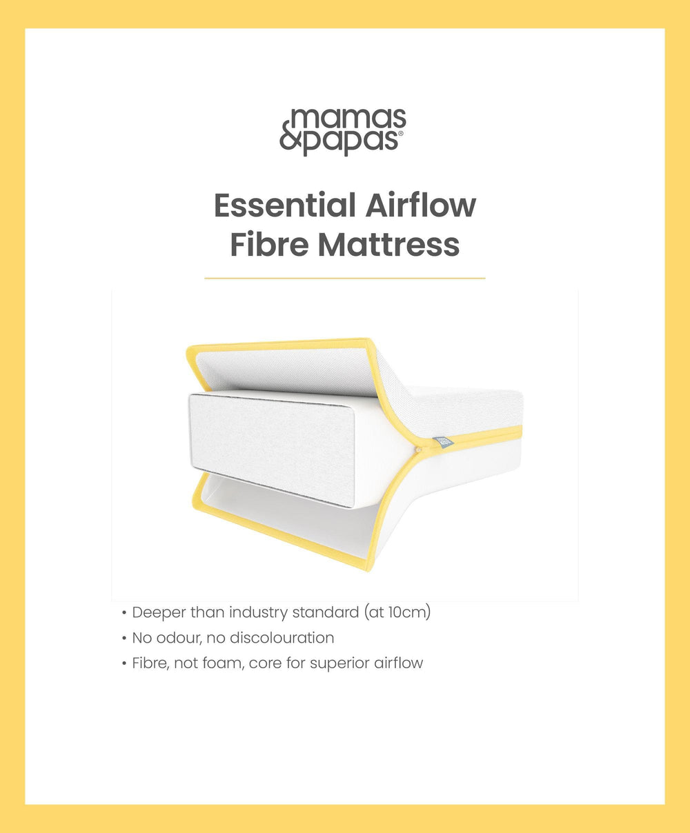 Mamas &amp; Papas Cotbed Mattresses Essential Airflow Fibre Cotbed Mattress