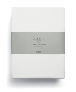 Mamas & Papas Cotbed Mattresses Essential Airflow Fibre Cotbed Mattress & Fitted Sheets (2 Pack) - White