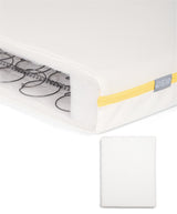 Mamas & Papas Cotbed Mattresses Essential Airflow Spring Cotbed Mattress & Anti-Allergy Terry Towelling Mattress Protector Bundle
