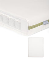 Mamas & Papas Cotbed Mattresses Premium Micro Motion Cotbed Mattress & Anti-Allergy Terry Towelling Mattress Protector Bundle