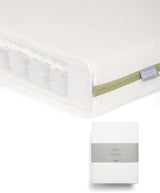 Mamas & Papas Cotbed Mattresses Premium Micro Motion Cotbed Mattress & Fitted Sheets (2 Pack) - White