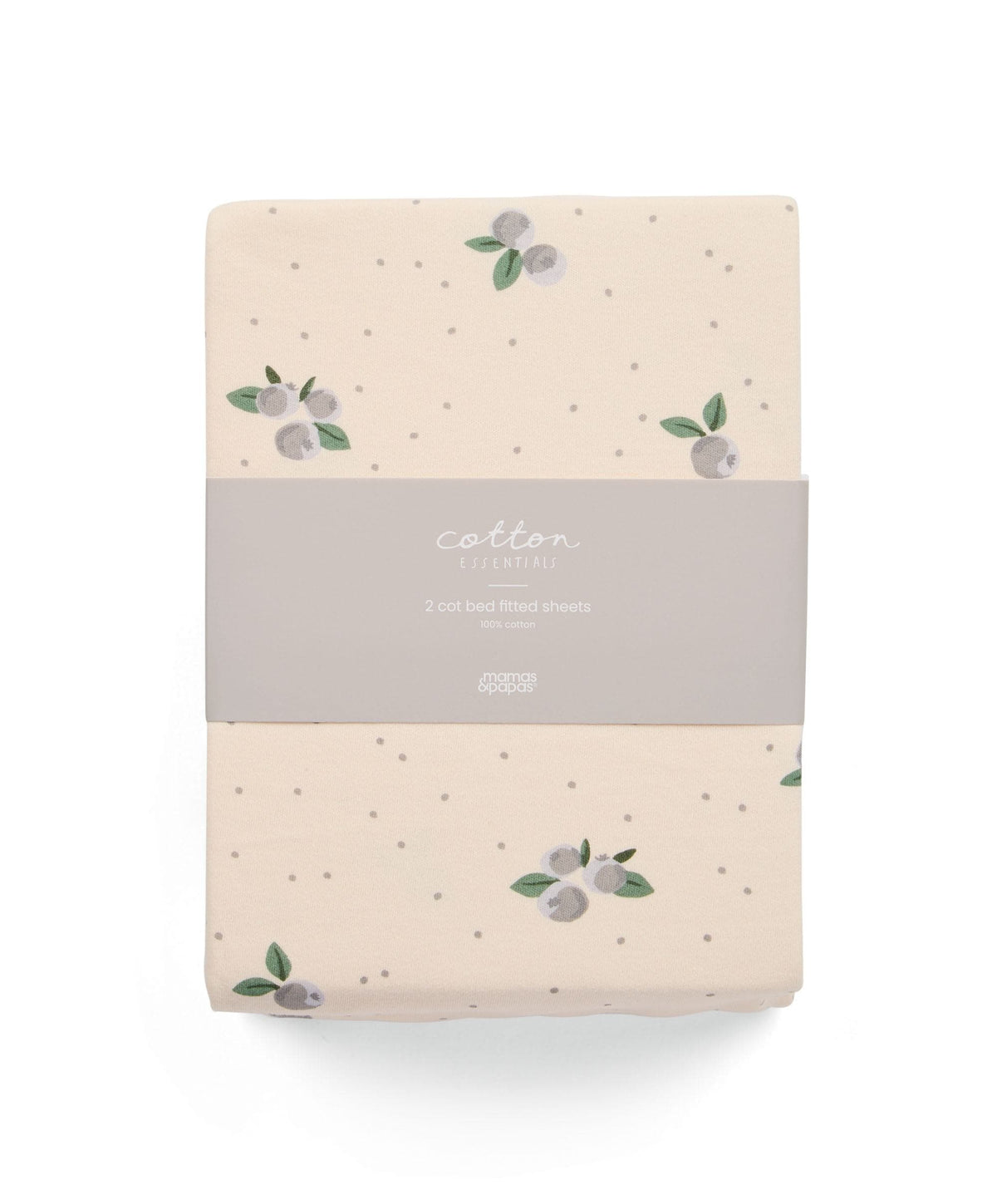 Mamas & Papas Cotbed Sheets 2 Cot/Bed Fitted Sheets - Blueberry