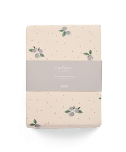 Mamas & Papas Cotbed Sheets 2 Cot/Bed Fitted Sheets - Blueberry