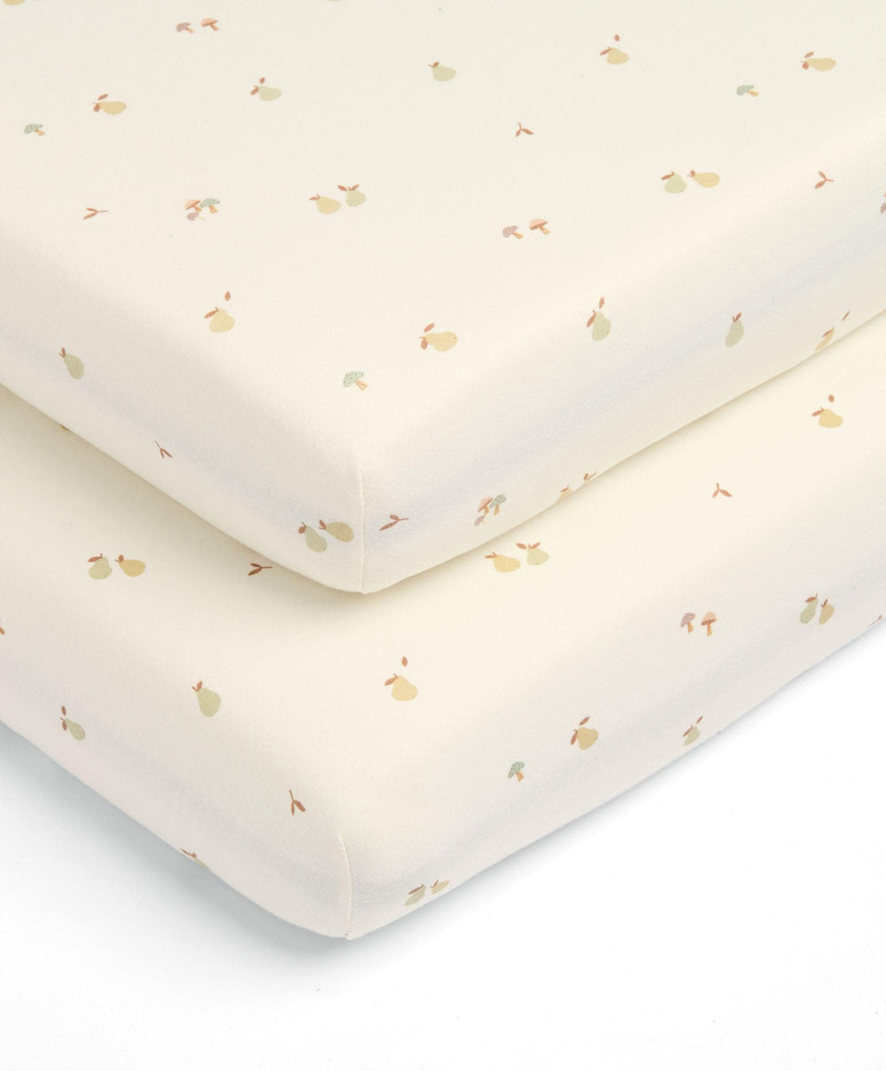 Mamas &amp; Papas Cotbed Sheets Cotbed Fitted Sheet (Pack of 2) - Woodland Print