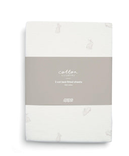 Mamas & Papas Cotbed Sheets Cotbed Fitted Sheets (2 Pack) - Bunny