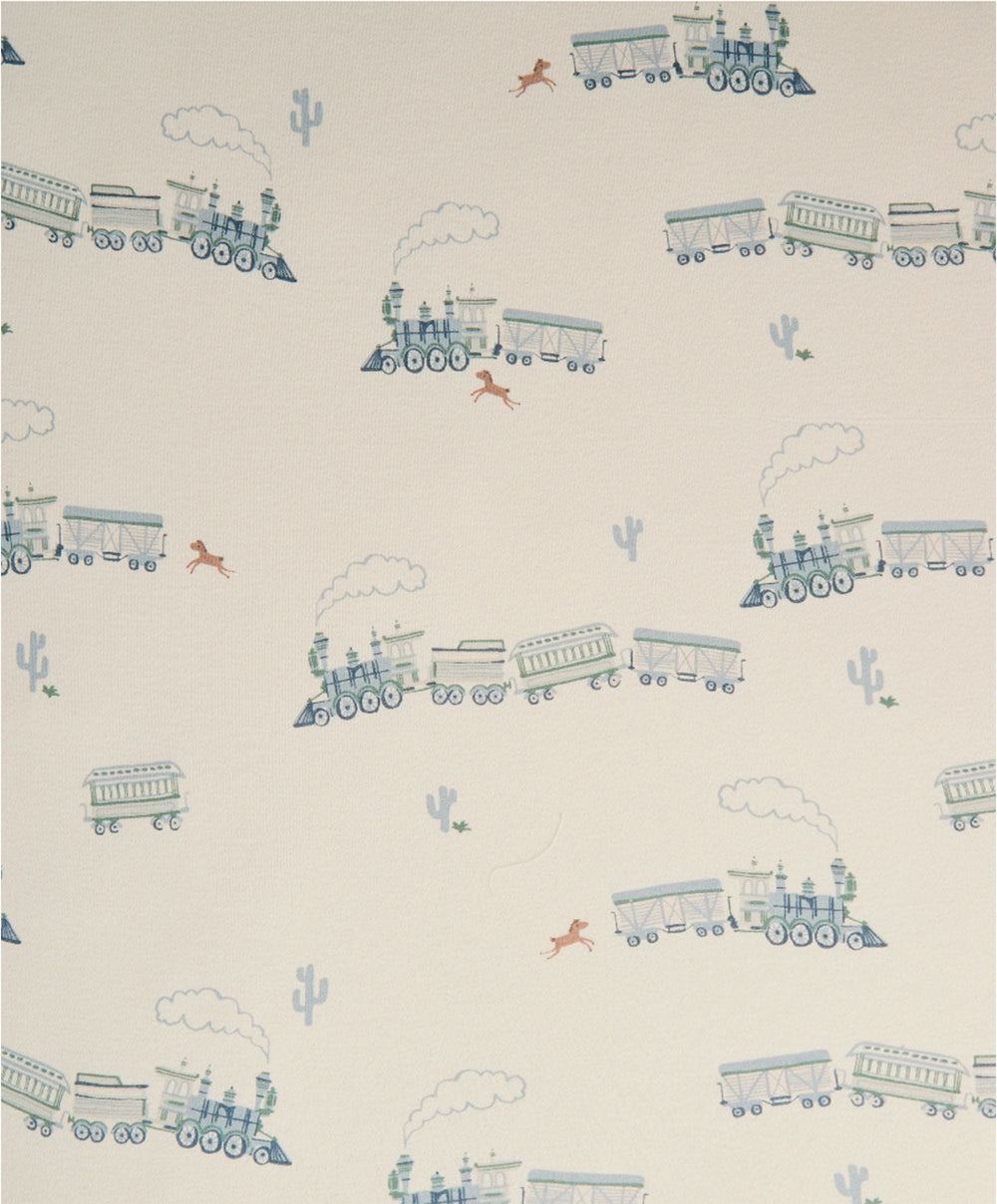 Mamas &amp; Papas Cotbed Sheets Cotbed Fitted Sheets (2 Pack) - Train