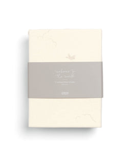 Mamas & Papas Cotbed Sheets Cotbed Fitted Sheets (2 pack) Welcome to the World Duckling - Cream