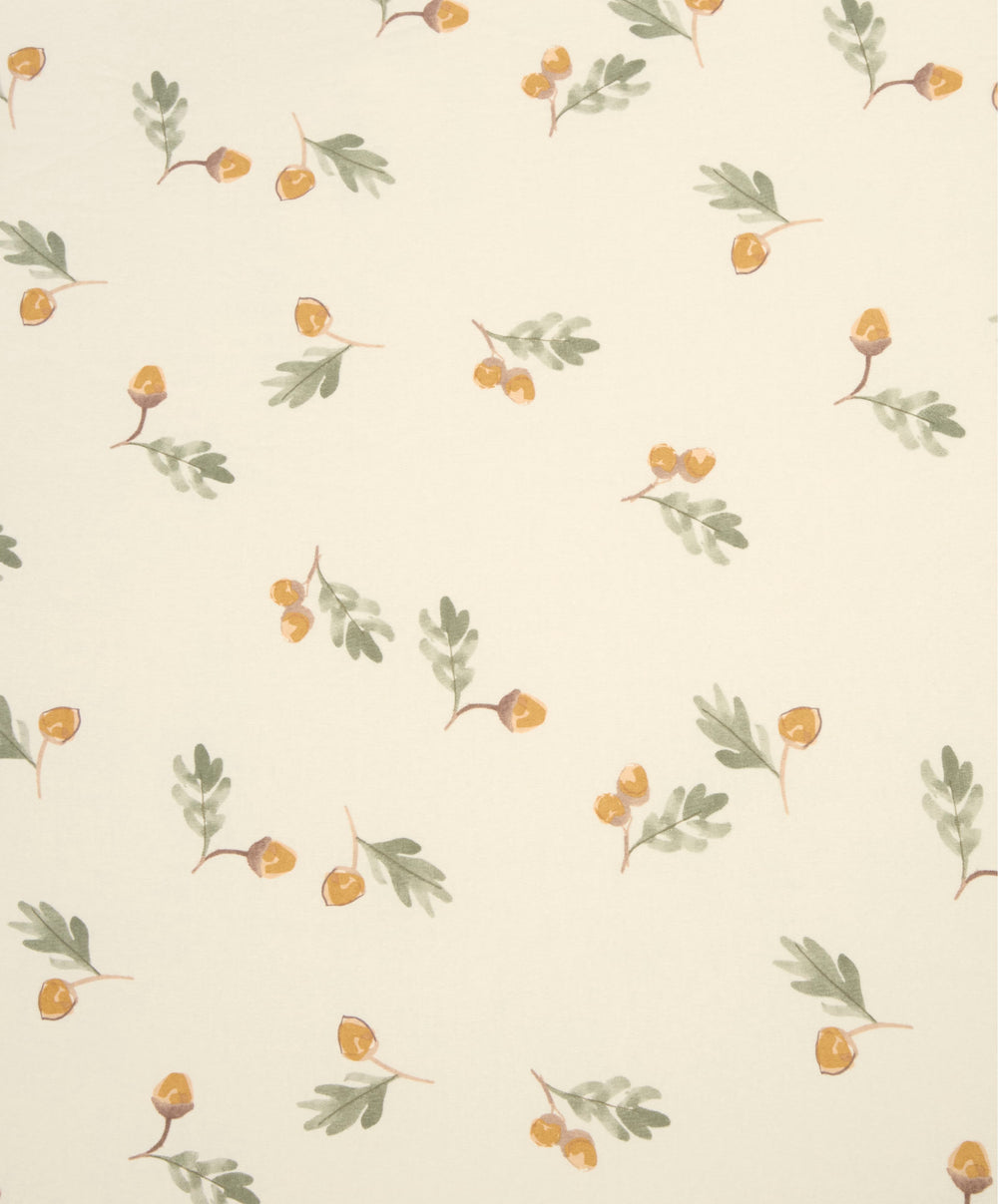 Mamas &amp; Papas Cotbed Sheets Cotbed Fitted Sheets (Pack of 2) - Acorn/Clover