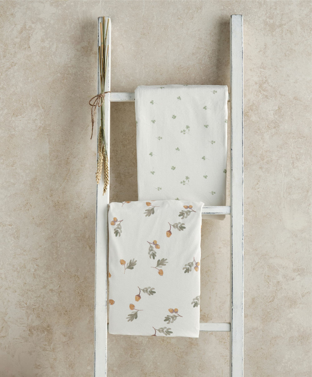 Mamas & Papas Cotbed Sheets Cotbed Fitted Sheets (Pack of 2) - Acorn/Clover