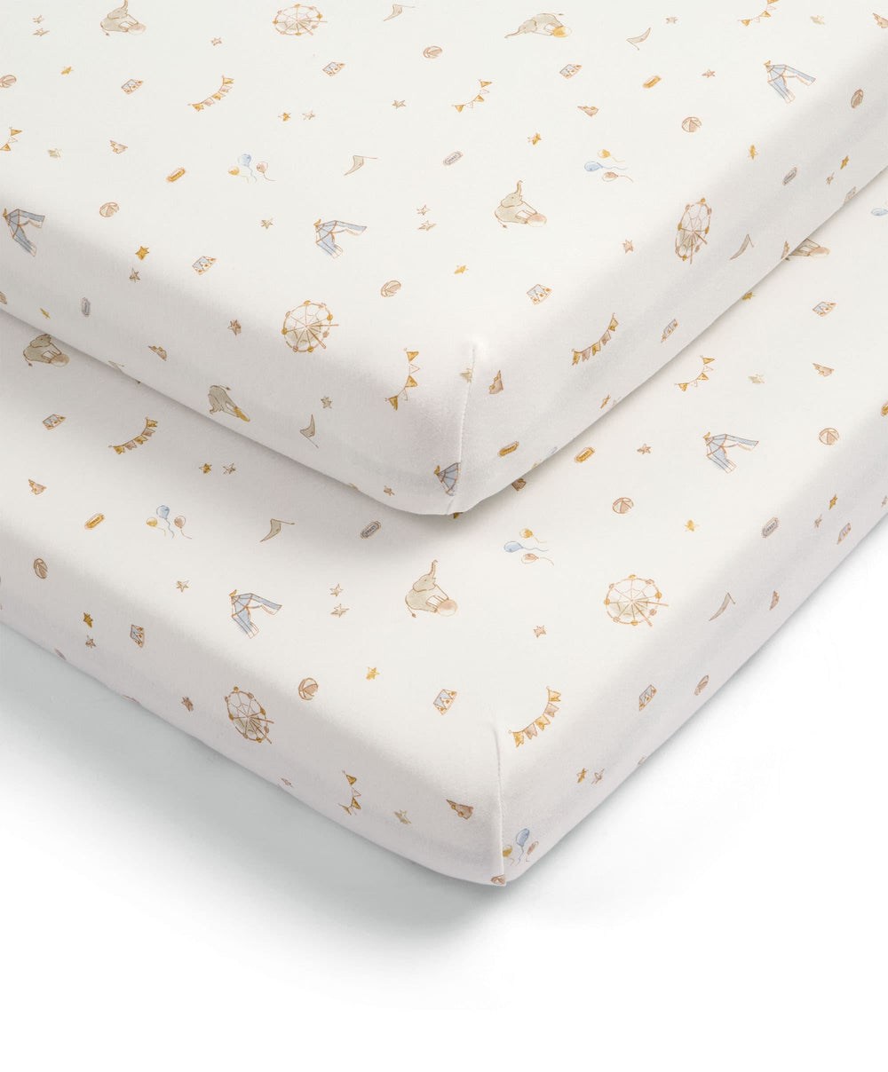 Mamas &amp; Papas Cotbed Sheets Cotbed Fitted Sheets (Pack of 2) - Magic