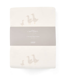 Mamas & Papas Cotbed Sheets Cotbed Fitted Sheets (Pack of 2) - Waddle Duck