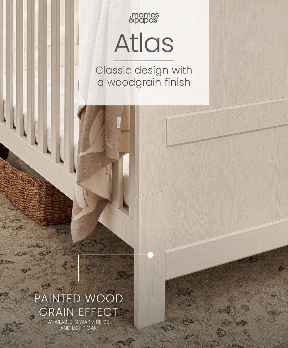 Mamas &amp; Papas Cotbeds Atlas Cotbed - Warm Beige