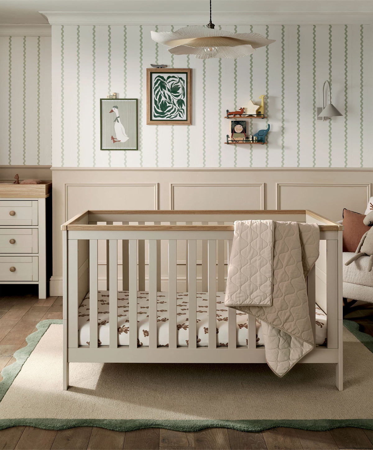 Mamas & Papas Cotbeds Wedmore Cotbed – Cashmere/Oak