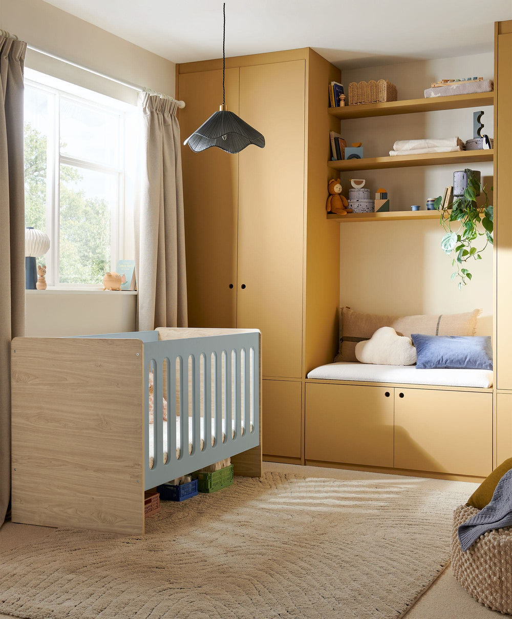 Mamas &amp; Papas Cots Vyne Cot - Bluebell/Oak