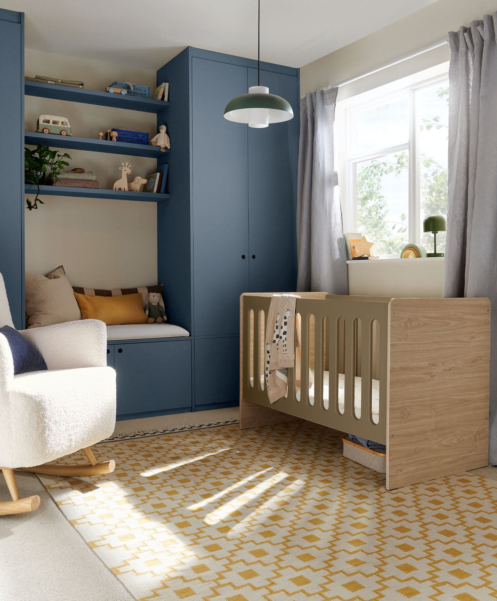 Mamas &amp; Papas Cots Vyne Cot - Mocha/Oak