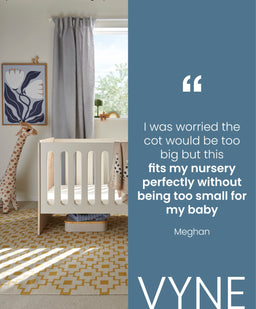 Mamas & Papas Cots Vyne Mini Cot - Cashmere Oak