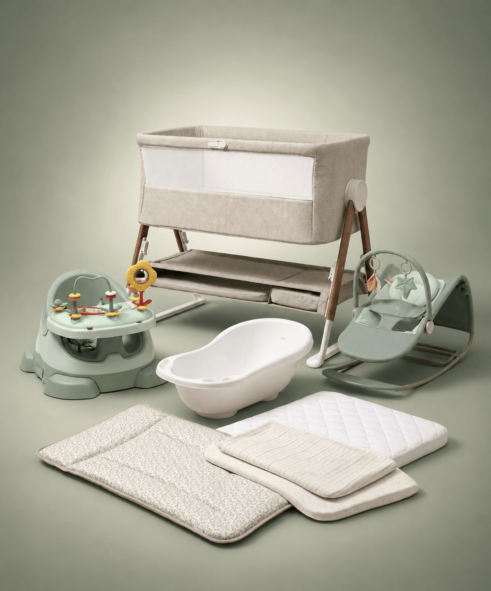 Mamas &amp; Papas Cradle Newborn Essentials Bundle (7 Pieces) - Eucalyptus