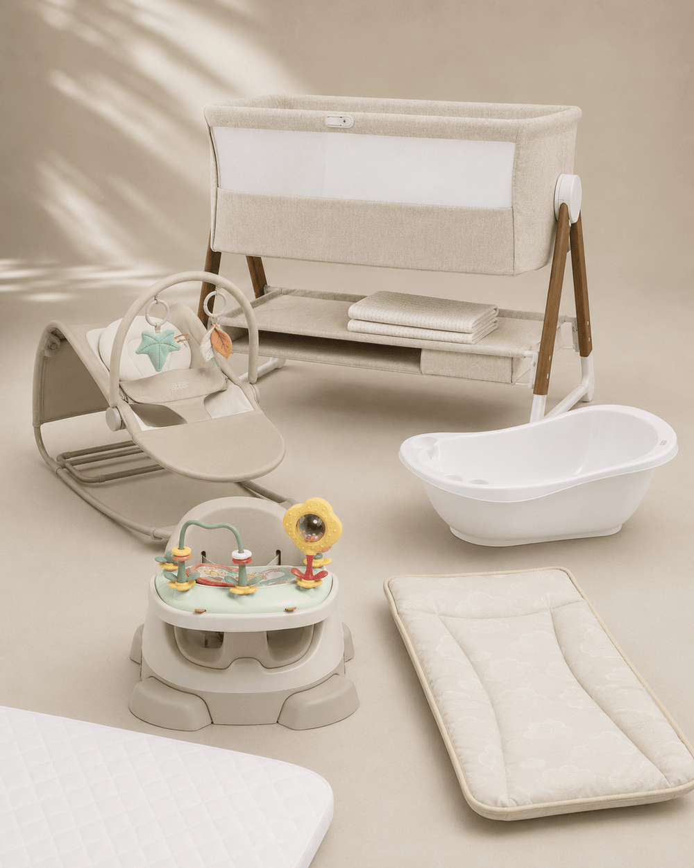 Mamas &amp; Papas Cradle Newborn Essentials Bundle (7 Pieces) - Neutral