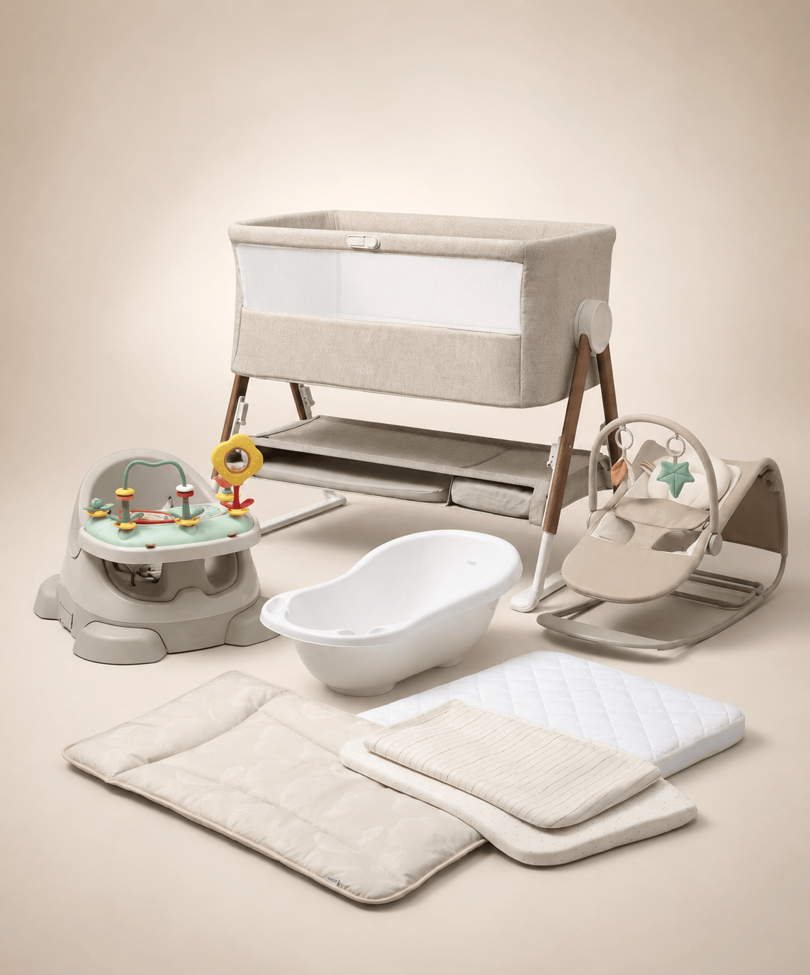 Mamas & Papas Cradle Newborn Essentials Bundle (7 Pieces) - Neutral