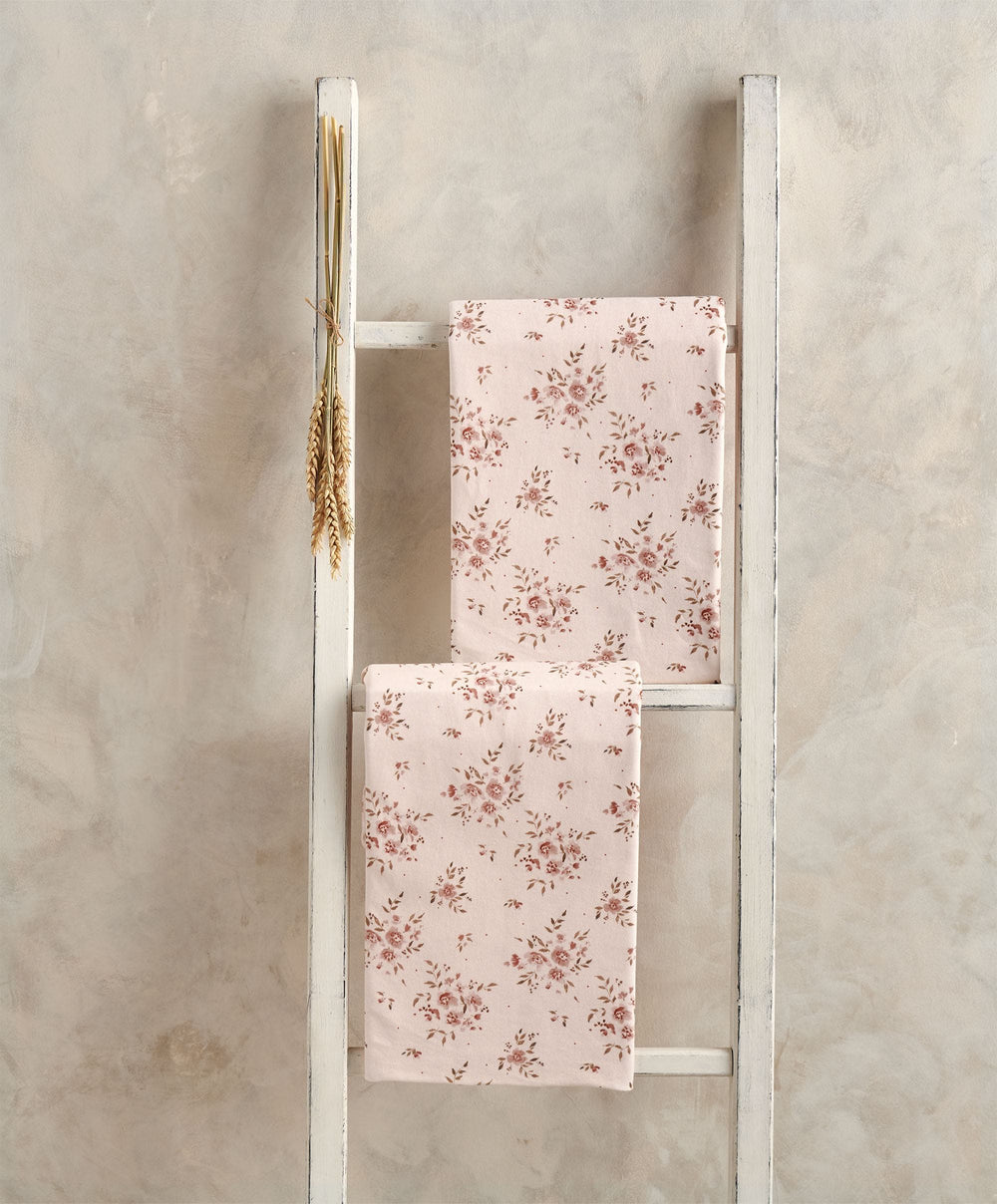 Mamas &amp; Papas Dreampod Sleep Bags &amp; Swaddling Large Cotbed Fitted Sheets (2 Pack) - Floral Pink