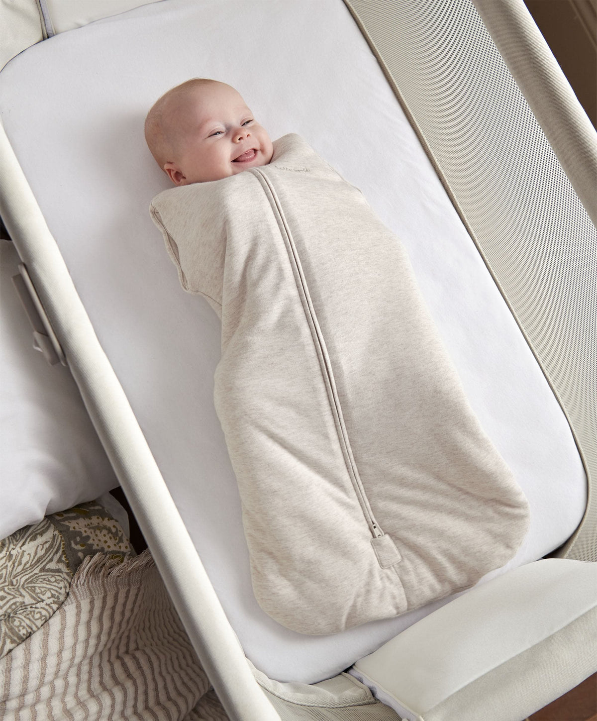 Mamas & Papas Dreampod Sleep Bags & Swaddling Oat Dreampod Swaddle - Newborn 2.5 Tog